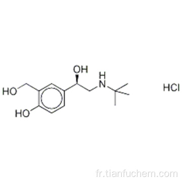 1,3-benzènediméthanol, a1 - [[(1,1-diméthyléthyl) amino] méthyl] -4-hydroxy-, chlorhydrate (1: 1), (57188115, a1R) - CAS 50293-90-8
